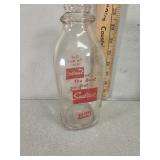 Plains "sealtest" quart glass milk bottle