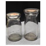 1/4 pint Cream Milk bottles quarter pint