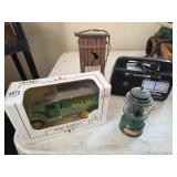 Ertl Earl May coin bank truck, Avon Coleman