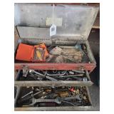 Metal toolbox & contents - Craftsman, Stanley