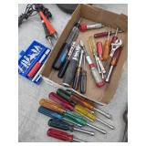 Nut drivers, precision knife, screwdrivers,