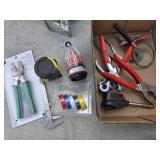 Snap pliers, tape measure , c-clamps +++