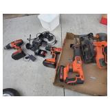 Black & Decker 20v tools w/ batteries & chargers