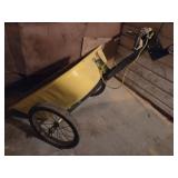 Garden pull behind dump wagon