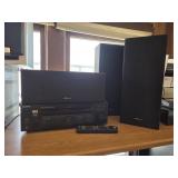 Sony reciever stereo with 3 Emerson speakers