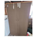 Metal wardrobe cabinet