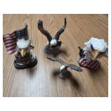 Eagle decor with American flag