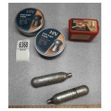 .22 & .20 Pellets and 2 CO2 cartridges