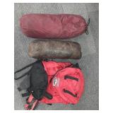 2 pup tents & Lg Marlboro backpack