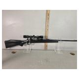 Unknown maker .28 bore rifle, bushnell 3-9ï¿½40