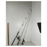 3 Rod/Reel Combos,  Rods- Med. Heavy to Med.
