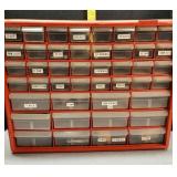 Organizer w/ empty brass & misc ammo