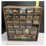 Metal Organizer with gun parts