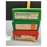 3 reloading die sets: 6mm , 257 roberts & .308 Win