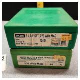 2 reloading Die sets Wby MG. 270 & .300