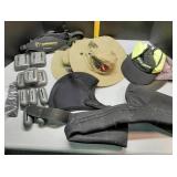 Scuba, weights, belt & hats