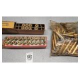 30-40 Krag rifle brass casings