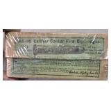 Antique Winchester 45-90 ammo box, some contents,