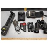 binoculars, range finder & compass