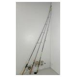 3 fishing Rod / Reel Combos