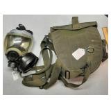 Military mask & canvas bag