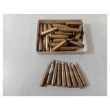 9 Rounds-  30 Rem Reloads,  33- 35 Rem Brass