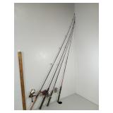 4- Rod/Reel Combos, Rods all Med. Action,  Reels-