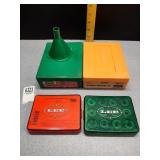 4 shell holders sets & puller
