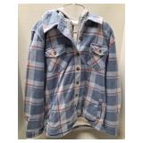 New women's small flannel jacket