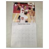 Autographed Nebraska Huskers volleyball calendar