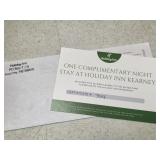 1 night stay Kearney Holiday Inn w/ water park