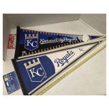 2 Kansas City Royals felt pennant flags