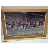 Nebraska Husker championship football game framed