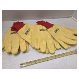 4 pair work gloves