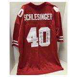 Schlesinger Autographed Husker football jersey