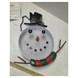 Snowman mesh bird feeder