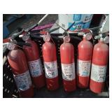 6 Fire Extinguishers All Needles are in Green