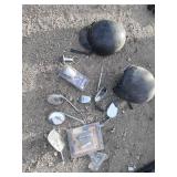 Motorcycle helmets and parts