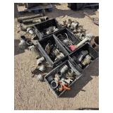 Fluid aluminum connectors, gates, caps, elbows,