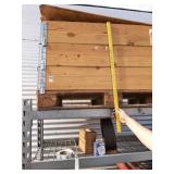 Stackable hinged shipping crate