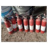 7 Fire Extinguishers, All Needles are in the