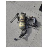 SCBA tank harness and mask, certified 2014