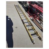 Keller 25ft extension ladder with repairs