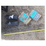 5' chain, 2 10' chains and powdered graphite some