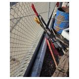 Aluminum hose carrier with hose pieces, 10+ft