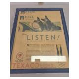 >Texaco, 'listen' original advertisement poster