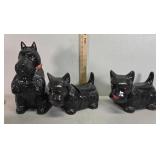 Scottie dog ceramic cookie jars