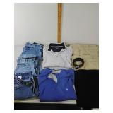Jeans & dress pants 36x30 & 1/4 zip tops XL& 2XL