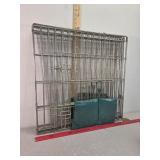 > Folding metal pet enclosure 8 panels with door