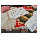 Hand stitched bedspreads afghans +
